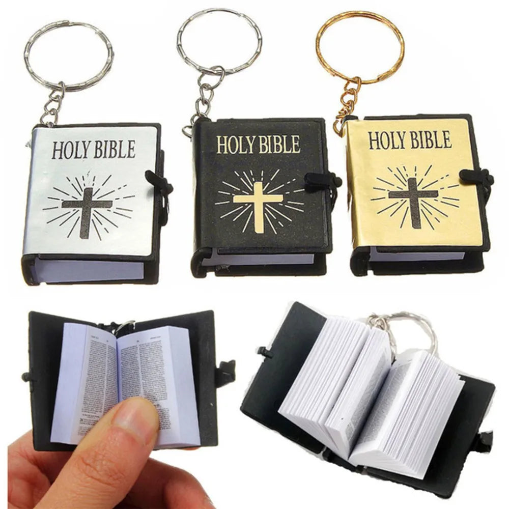 Christian Mini English HOLY BIBLE Keychains