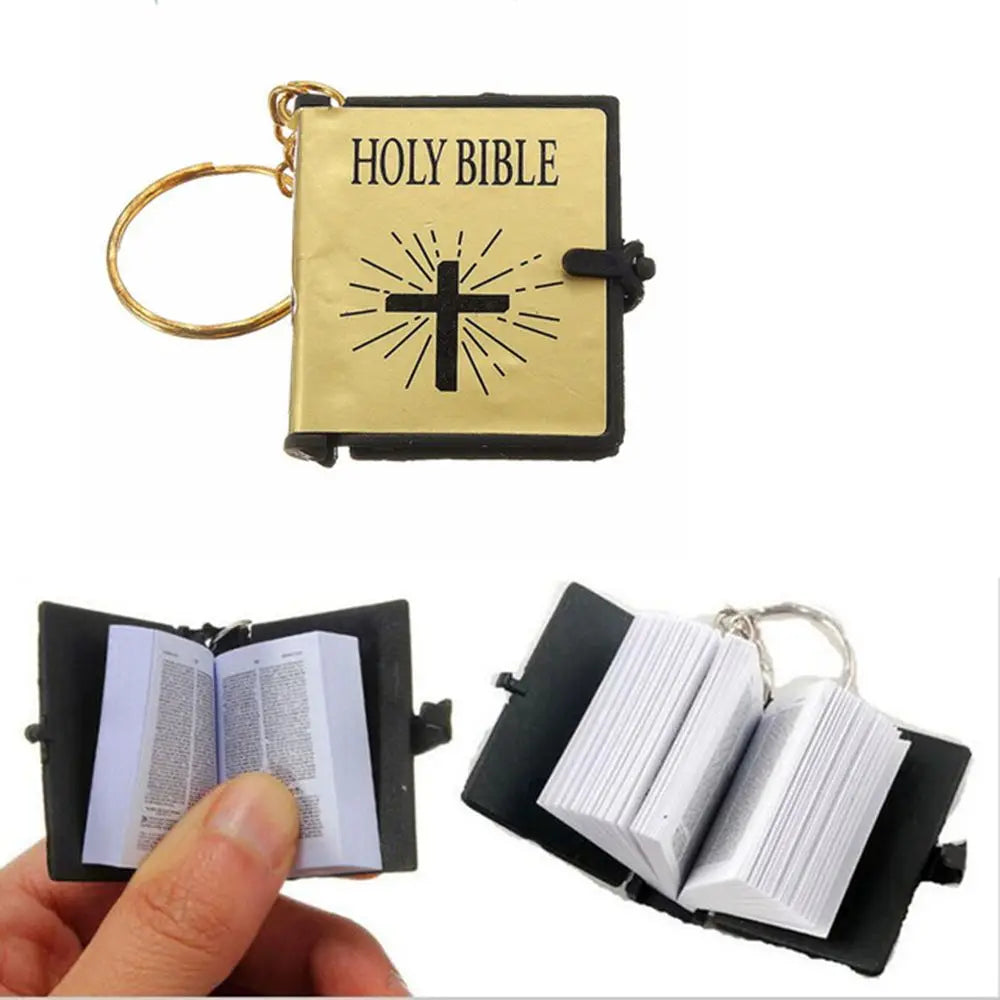 Christian Mini English HOLY BIBLE Keychains