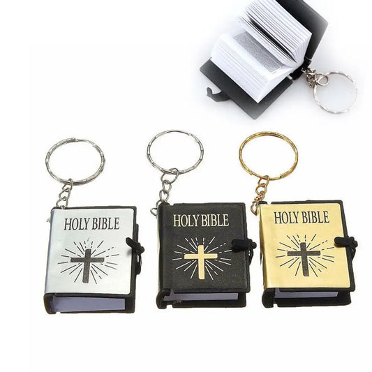 Christian Mini English HOLY BIBLE Keychains