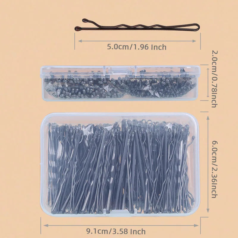 50-150Pcs 5cm Wave Bobby Pin