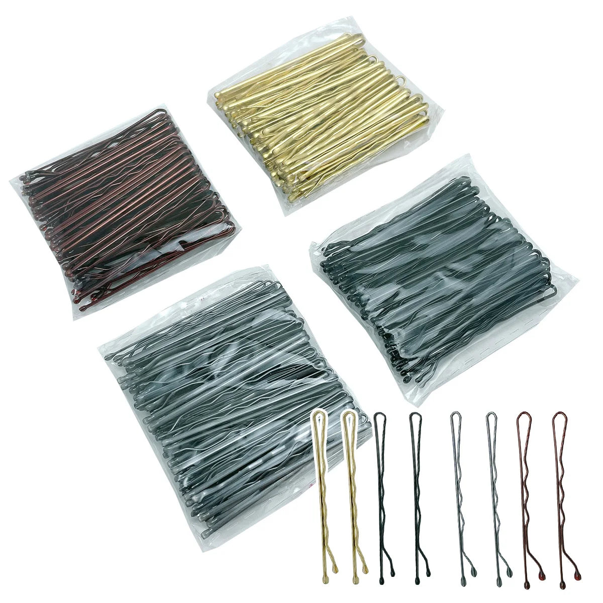 50-150Pcs 5cm Wave Bobby Pin