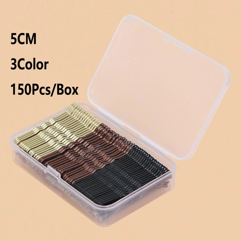 50-150Pcs 5cm Wave Bobby Pin