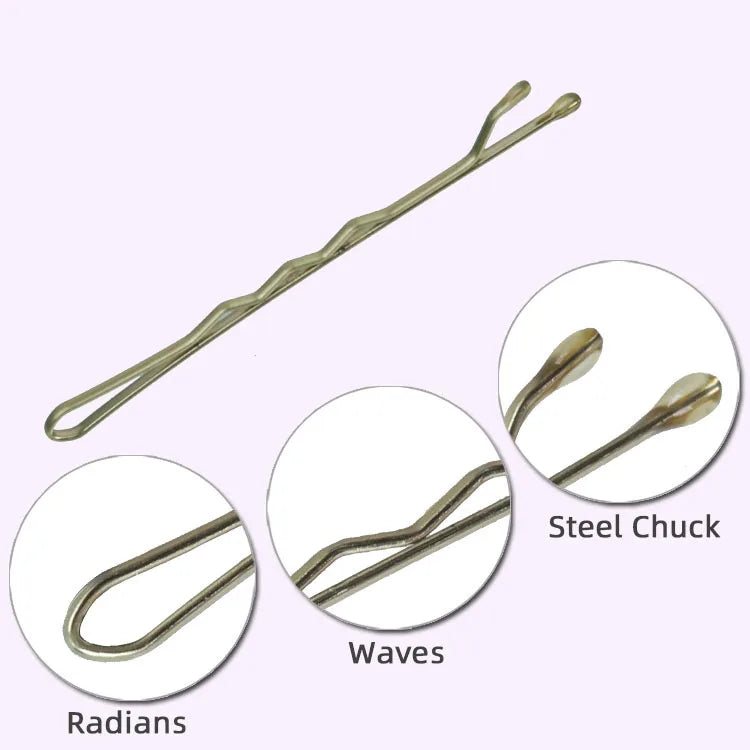 50-150Pcs 5cm Wave Bobby Pin