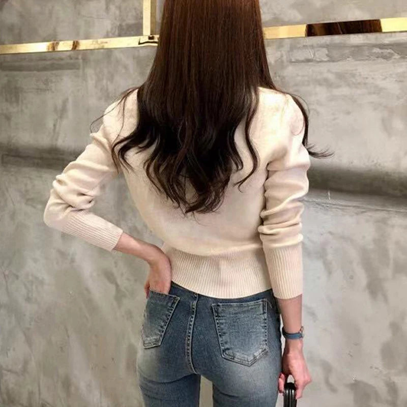 Autumn Knitted  Long Sleeve Sweater